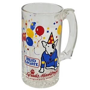 1987 Spuds Mackenzie Balloon Beer Mug Budweiser